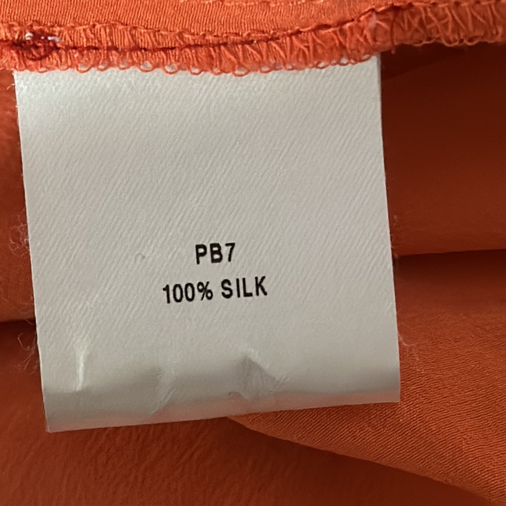 Lafayette 148 orange pullover top with pockets - Picture 8 of 8